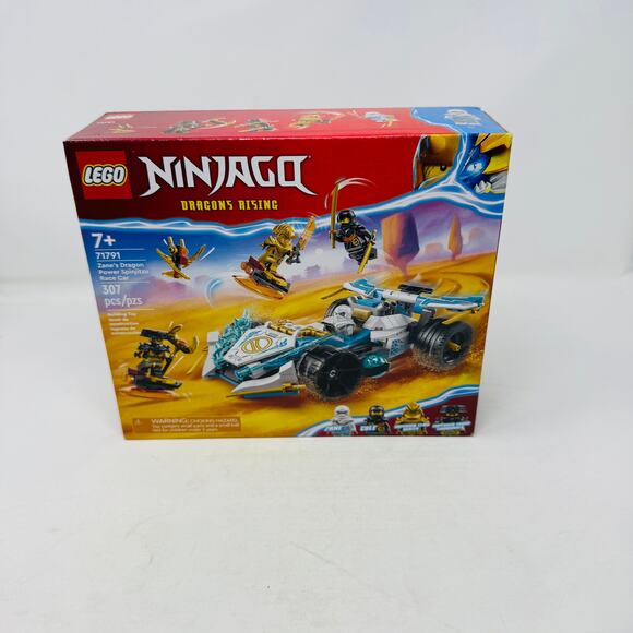 LEGO Ninjago Dragons Rising Zane’s Dragon Power Spinjitzu Race Car 71791 307pcs - Picture 1 of 9